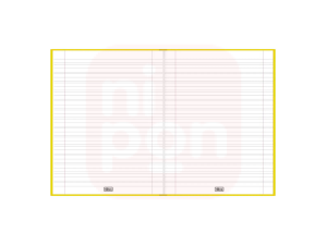 Caderno Brochura Amarelo Caligrafia Vertical – 96 Folhas